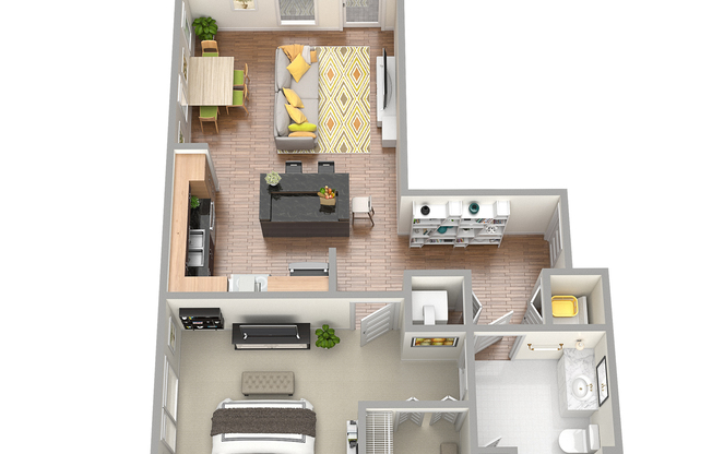 1 bed, 1 bath, 748 sqft, $1,695