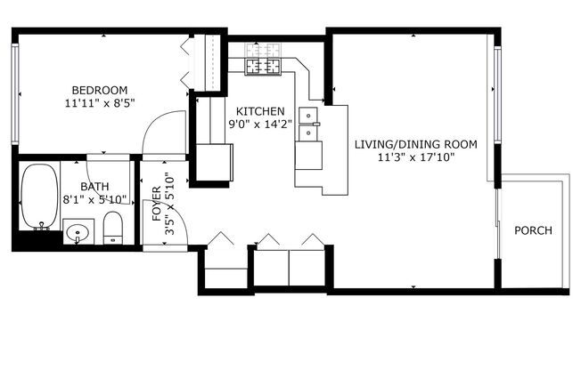 1 bed, 1 bath, 595 sqft, $2,075, Unit 4310-16