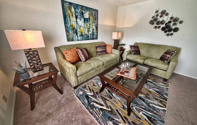 Waterford Square Apartments Living Room in Huntsville, AL