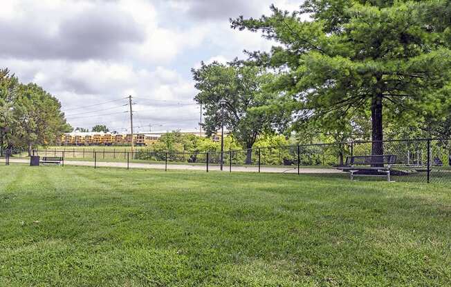 dog park with a fence at apartment community