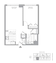 1 bed, 1 bath, $3,224