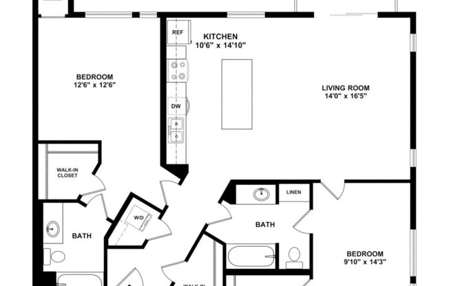 2 beds, 2 baths, 1,139 sqft, $2,130