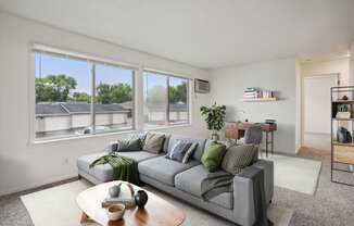 Living Room with Abundant Natural Lighting