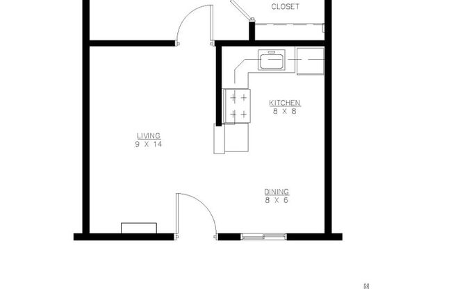 1 bed, 1 bath, $1,995, Unit 12