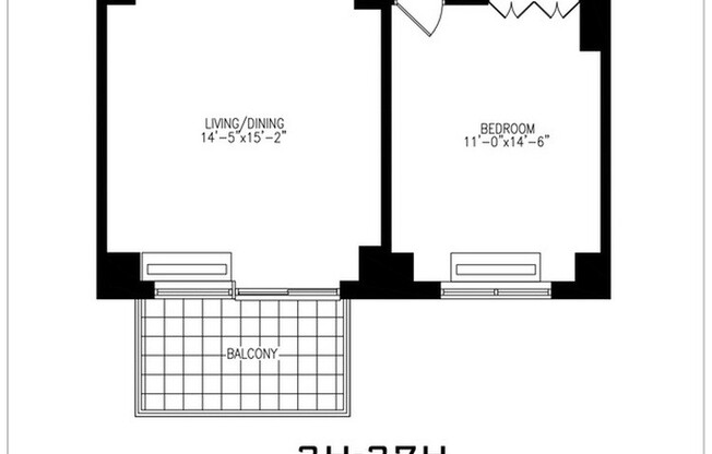 1 bed, 1 bath, $4,650, Unit 23H