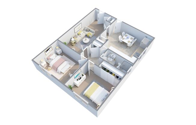 2 beds, 1 bath, 1,025 sqft, $1,600, Unit 091