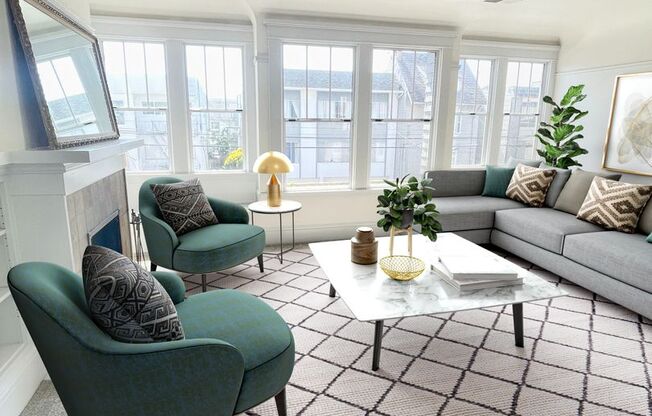 Sun Drenched Top Floor 2 BR | 1 BA WITH BONUS OFFICE ROOM in the Outer Richmond