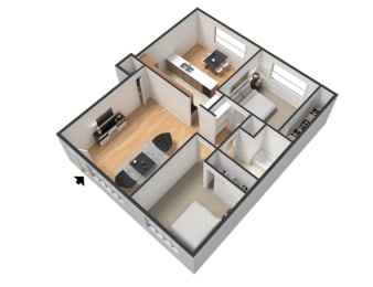 2 beds, 1 bath, 900 sqft, $2,649