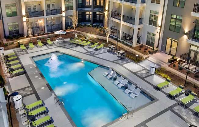 Swimming Pool with Loungers