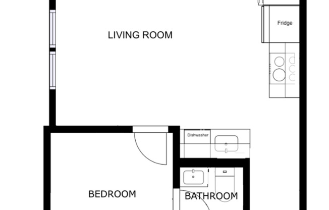 1 bed, 1 bath, 402 sqft, $1,275, Unit 517- (7)