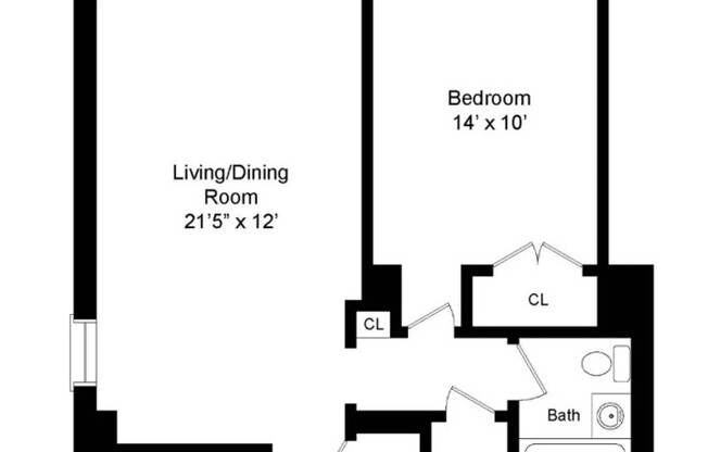 1 bed, 1 bath, $4,575, Unit 7G