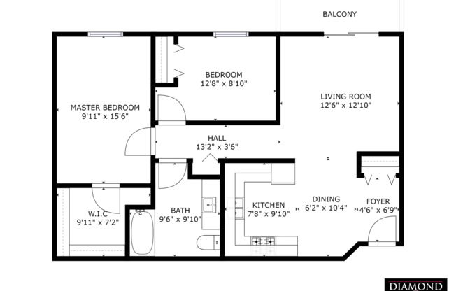 2 beds, 1 bath, $995