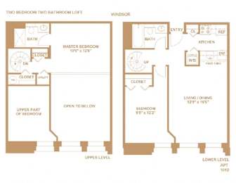 2 beds, 2 baths, 1,065 sqft, $1,849