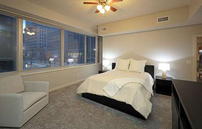 Bedroom at Residences At 1717, Cleveland, OH, 44114