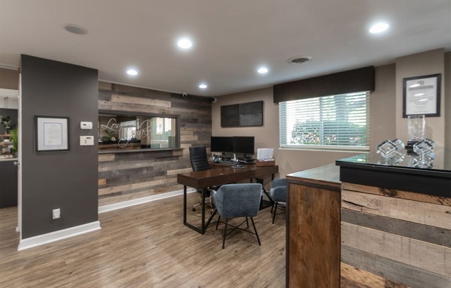 This is photo of the leasing office at Aspen Village Apartments in the Westwood neighborhood of Cincinnati, OH.