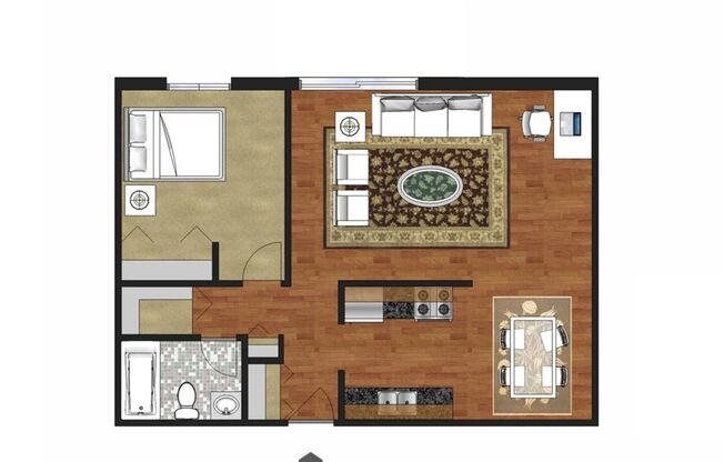 1 bed, 1 bath, 750 sqft, $1,169, Unit 3-106