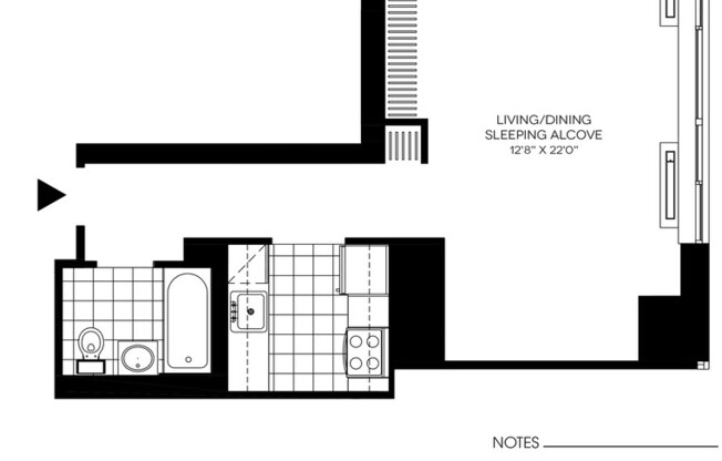 Studio, 1 bath, $4,200, Unit 2507