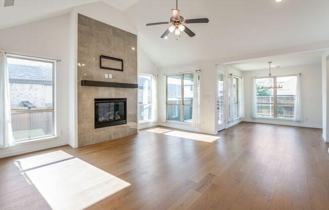 One story, 4 bedroom, 3 bathroom home in Prosper Texas for lease!