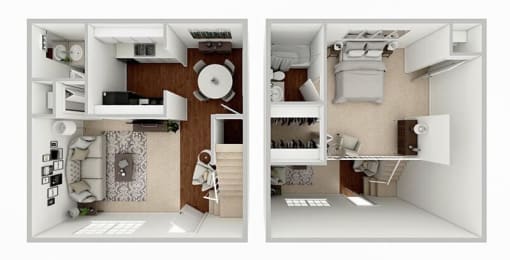 1 bed, 1.5 baths, 800 sqft, $985