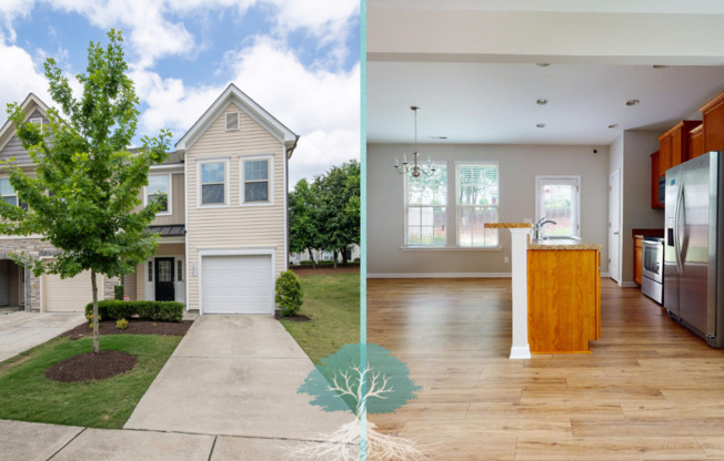 1224 Garden Stone Dr Raleigh, NC 27610 End-Unit, Garage, Open Concept