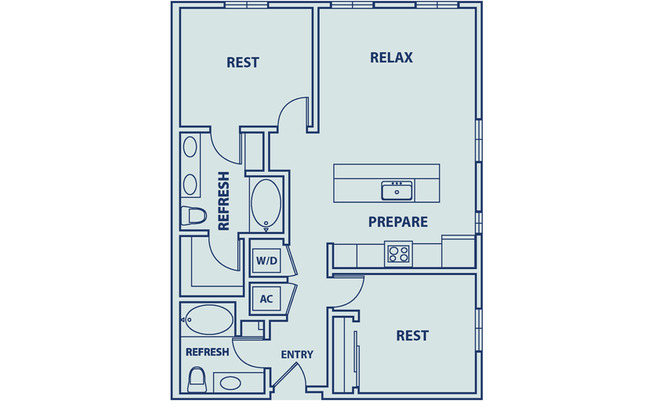 2 beds, 2 baths, 994 sqft, $1,995, Unit 256