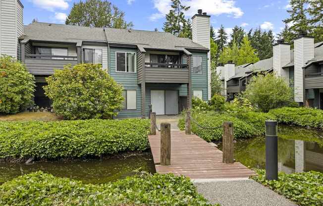 Exterior of The Lakes Apartments in Bellevue, WA 98007
