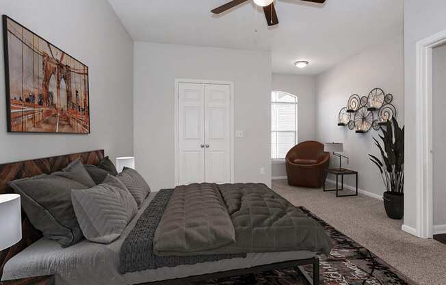 bedroom at Longridge Apartments