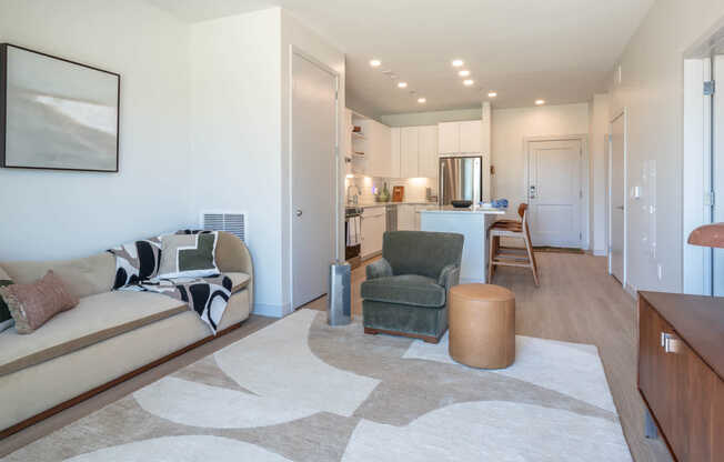 Living Room with Hard Surface Flooring