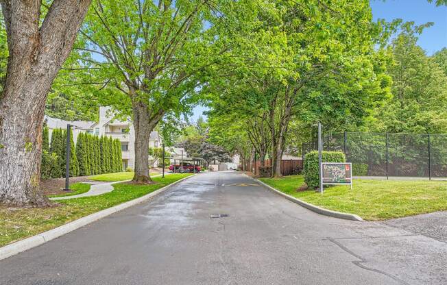 Property Entrance to Bellwether Apartments in Olympia, Washington