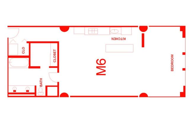 1 bed, 1.5 baths, 1,050 sqft, $2,600, Unit 406