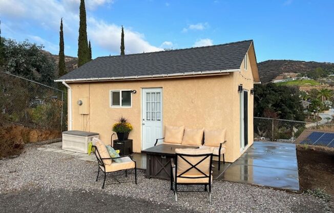 Private Studio w/Loft, 1 Bath rental in Granite Hills available for rent immediately.