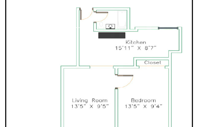 1 bed, 1 bath, 3 sqft, $1,475