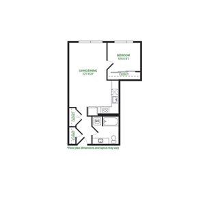 1 bed, 1 bath, 699 sqft, $2,402