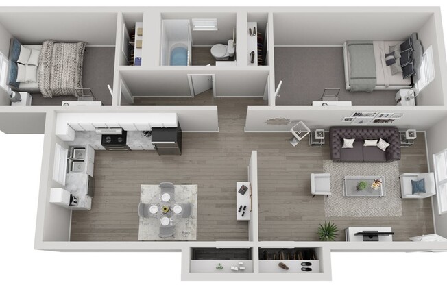 2 beds, 1 bath, 1,200 sqft, $1,325