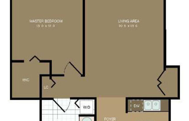 1 bed, 1 bath, 758 sqft, $2,885