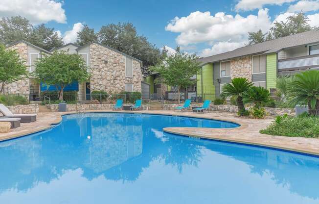 the swimming pool at the villas at obsidian