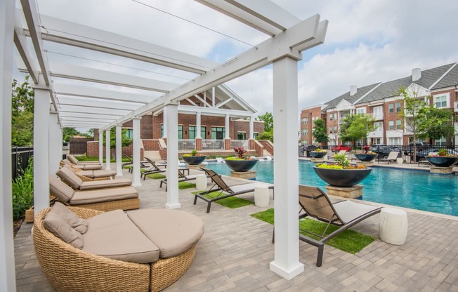 Picturesque Pool And Cabana Setting at McKinney Village, McKinney, 75069