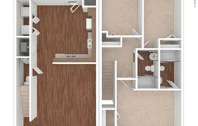 3 beds, 2.5 baths, 1,214 sqft, $1,333