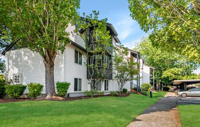 Elmonica Court building exterior and walking path, Beaverton, OR , 97006