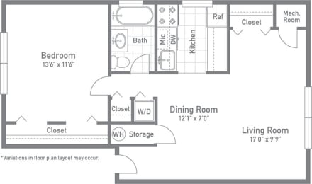 1 bed, 1 bath, 700 sqft, $1,830