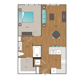 1 bed, 1 bath, 728 sqft, $2,620