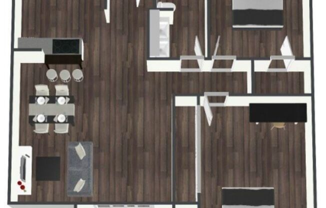 2 beds, 1 bath, 980 sqft, $2,435, Unit 001