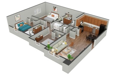 3 beds, 2 baths, 1,226 sqft, $1,548