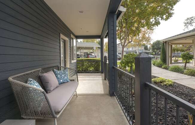 Private Balcony With Seating at Atwood Apartments, Citrus Heights