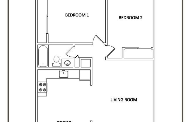 2 beds, 1 bath, 940 sqft, $1,695