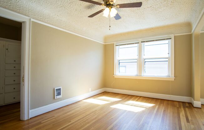 First Floor Vintage Studio with Large Closet!