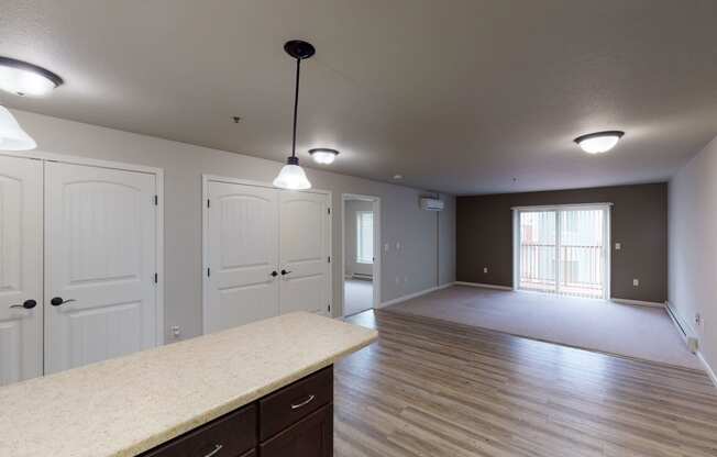 Renaissance Heights Living Room Apartment Rentals in Williston, North Dakota