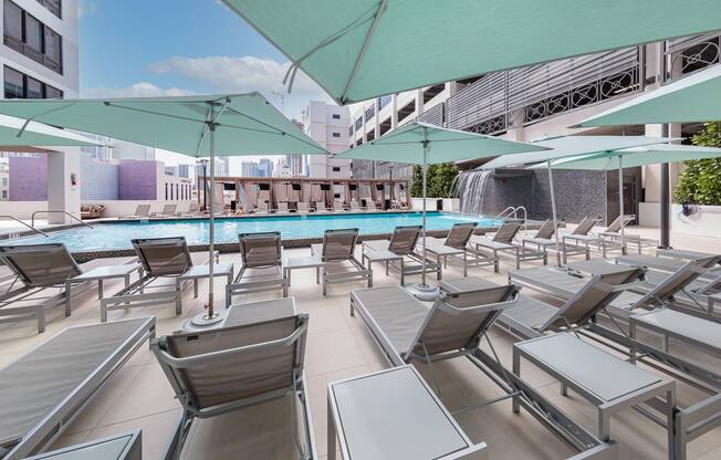 Grand Station | Miami | Poolside Loungers, Umbrellas, & Cabanas