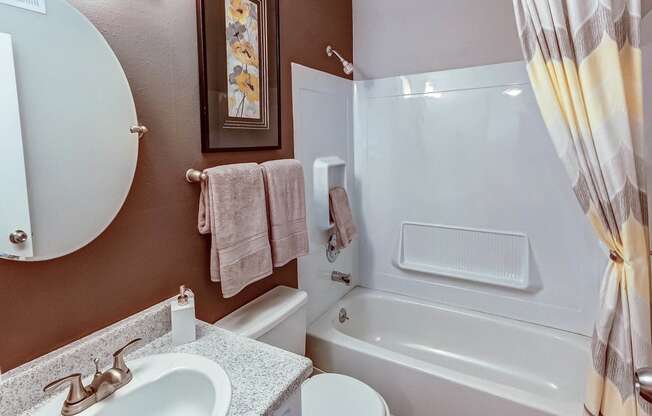Bathroom With Bathtub at Union Heights Apartments, Colorado Springs, 80918