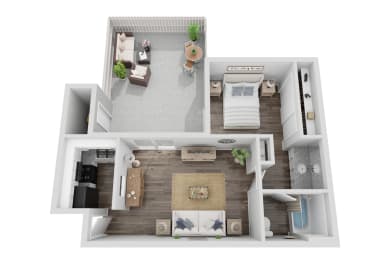 1 bed, 1 bath, 566 sqft, $819